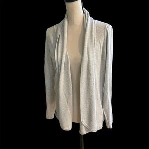 Cyrus Long Sleeve Drapy Gray Cardigan | Size Large